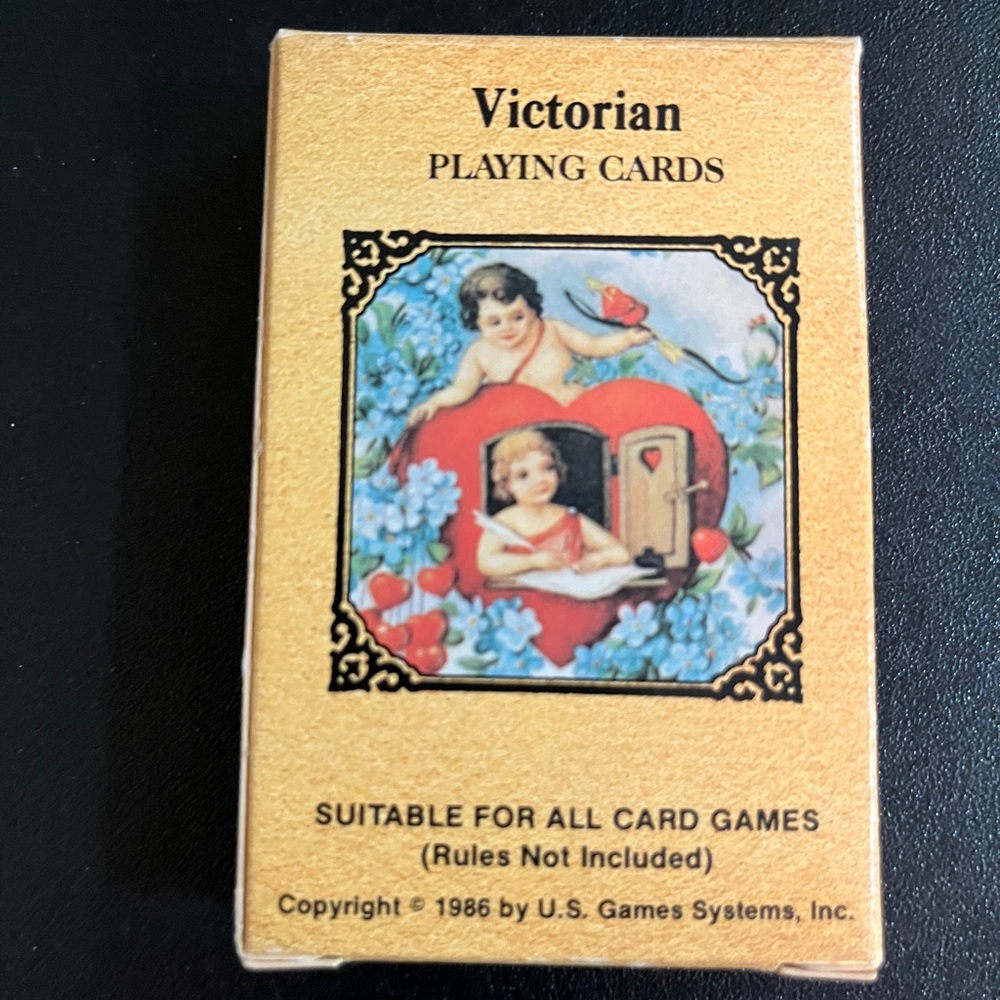 Victorian Playing Cards in Original Box Complete Like New
